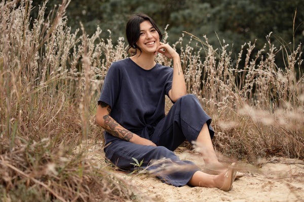 Day J Blouse and Pant Set in Tencel