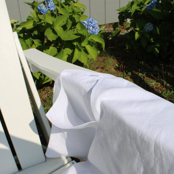 100% Antique Washed Linen - sold by the 1/4 yard - White