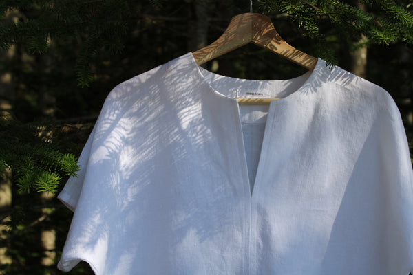 Signature Linen Box Top - Cove (White)