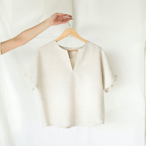 Signature Linen Box Top - Oatmeal