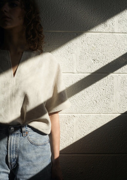 Signature Linen Box Top - Oatmeal