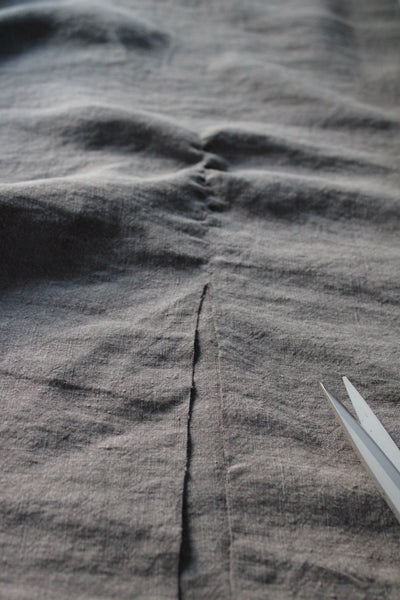 100% Antique Washed Linen - sold by the 1/4 yard - Slate
