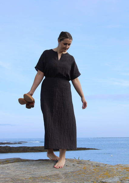 Signature Skirt - Crinkle Linen