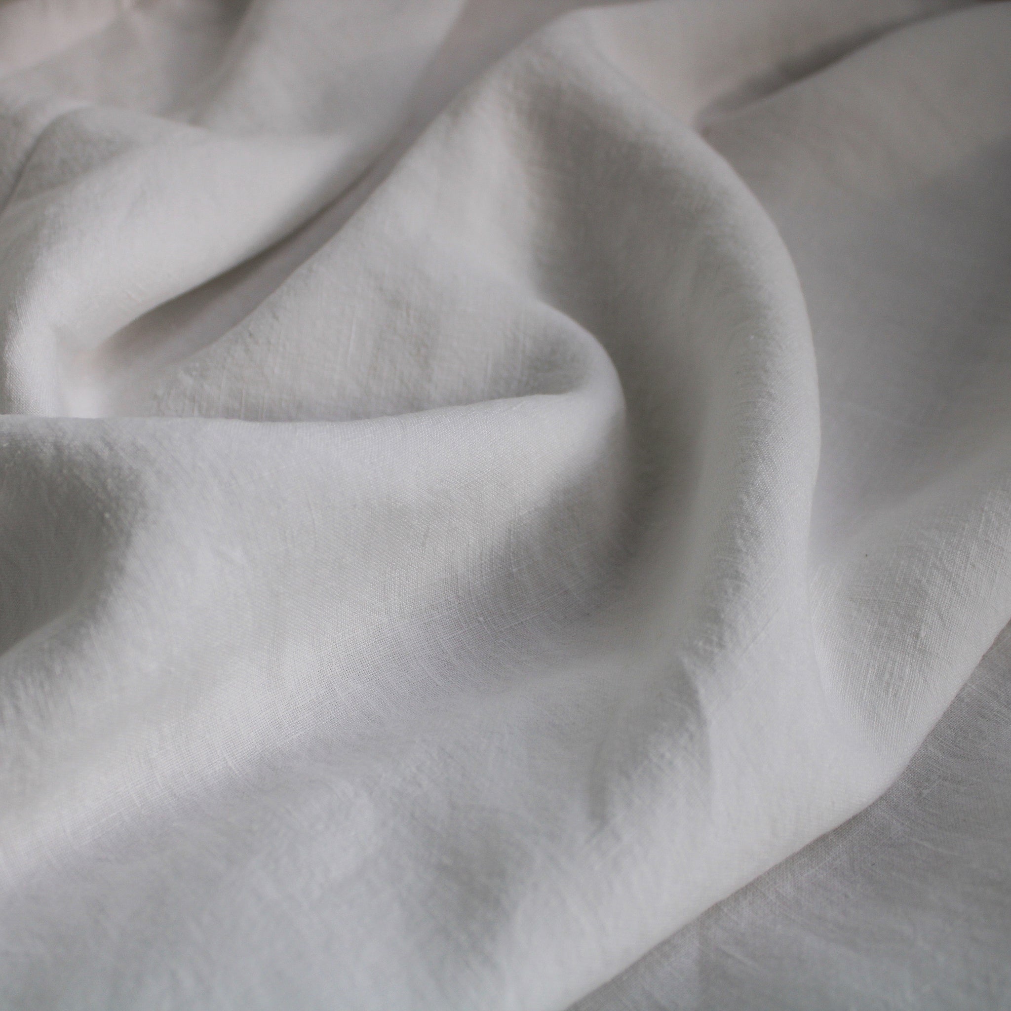 100% Antique Washed Linen - sold by the 1/4 yard - White
