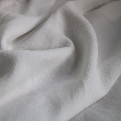 100% Antique Washed Linen - sold by the 1/4 yard - White